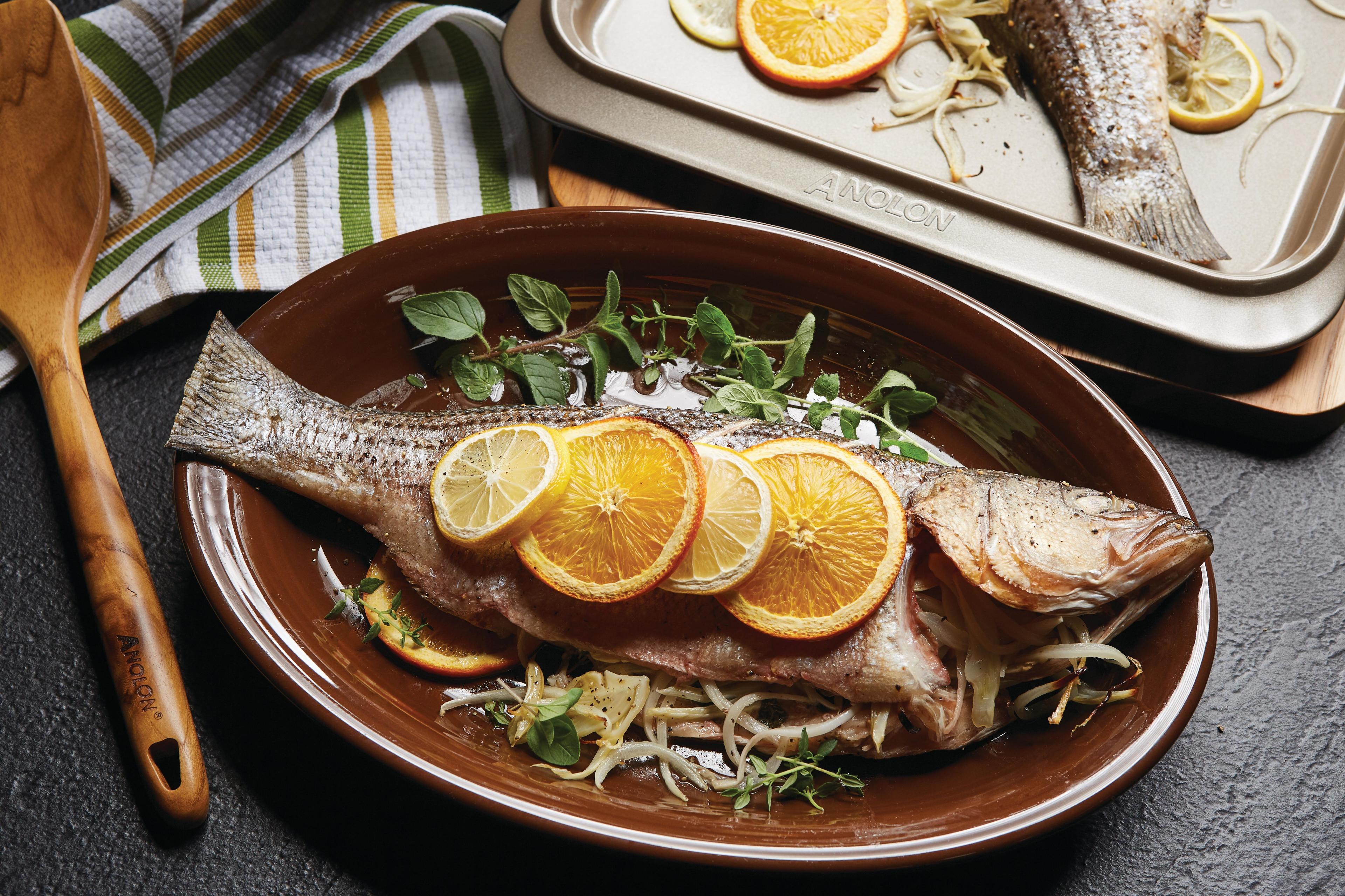 Fennel and Citrus Roasted Striped Bass
&ndash; Anolon