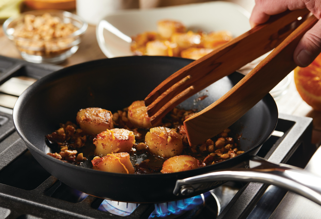 Scallops with Orange-Hazelnut Brown Butter - Anolon Cookware