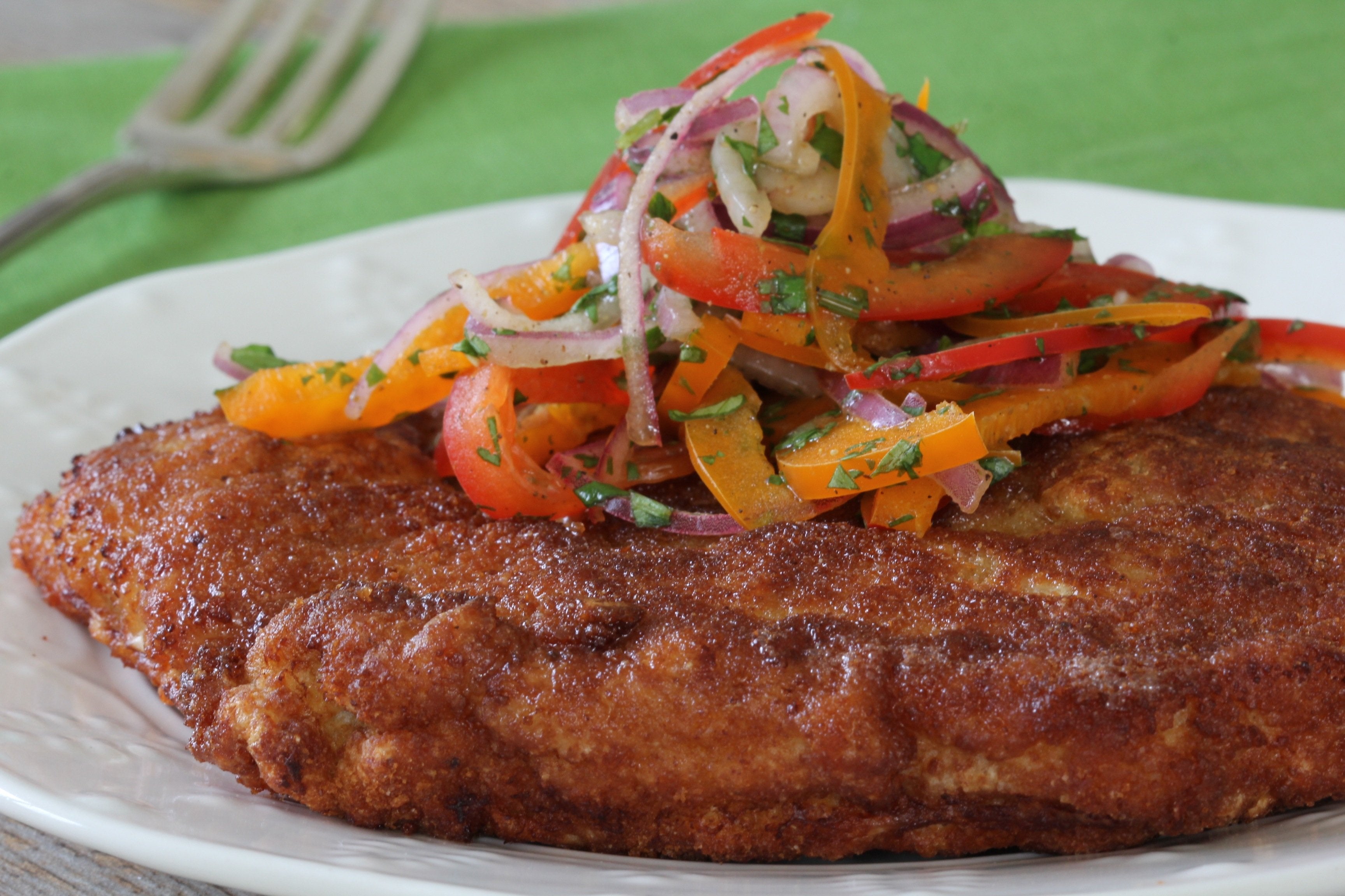 Pork Chuletas with Salsa Criolla
&ndash; Anolon