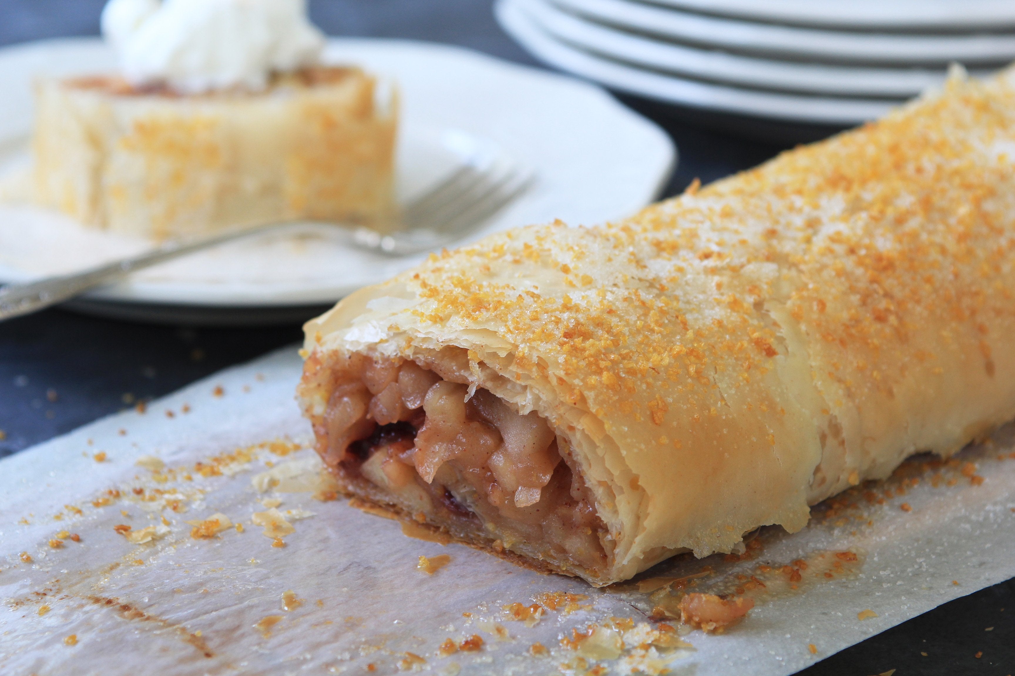 Apple and Dried Cherry Strudel
&ndash; Anolon