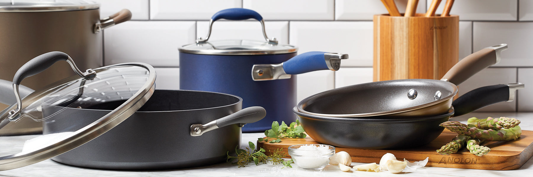 Anolon Advanced Home - Sapphire-Reinforced Infinity Slide Nonstick Cookware  – Tagged color-indigo