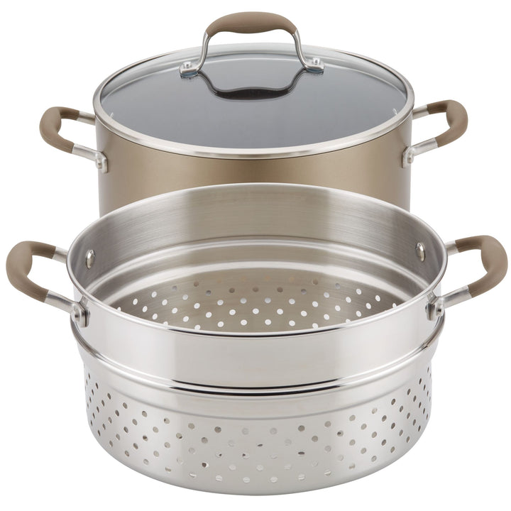 8.5-Quart Wide Stockpot with Multi-Function Insert