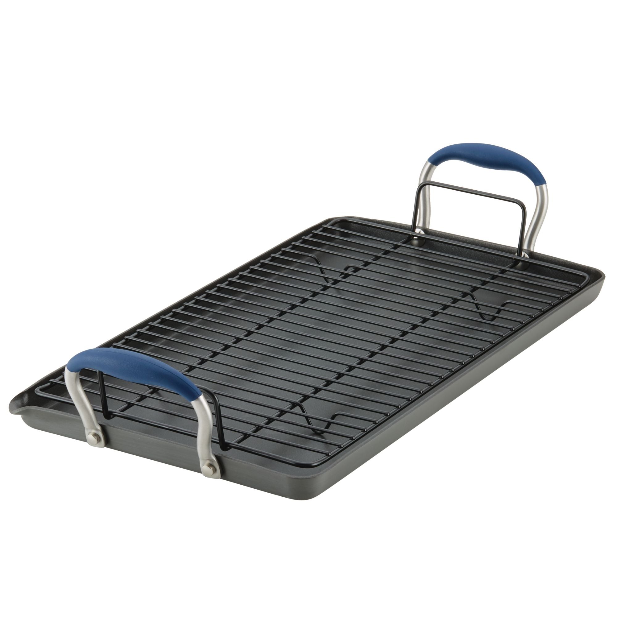 cast iron double griddle pan grill