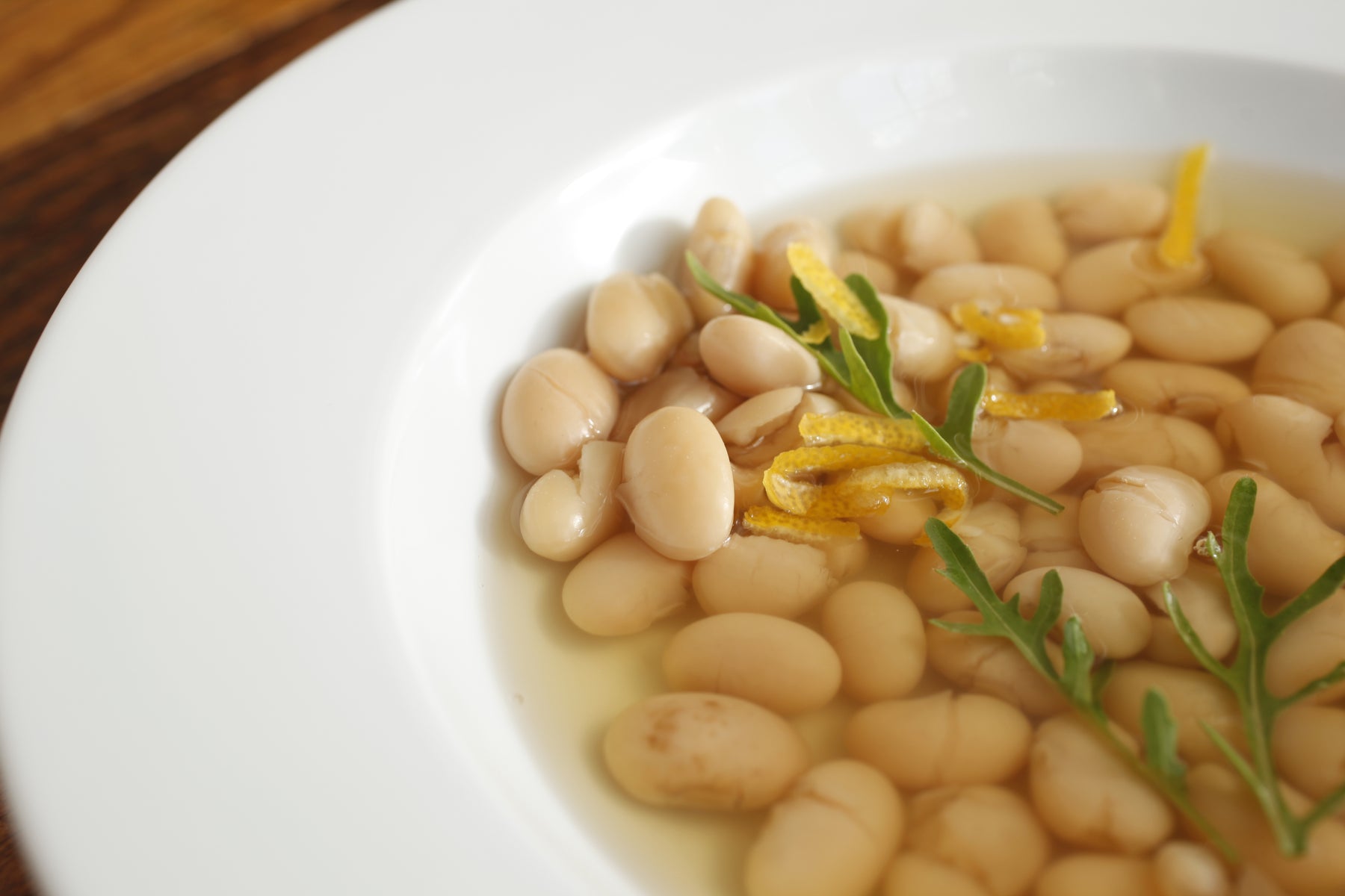 Italian White Beans with Arugula and Lemon