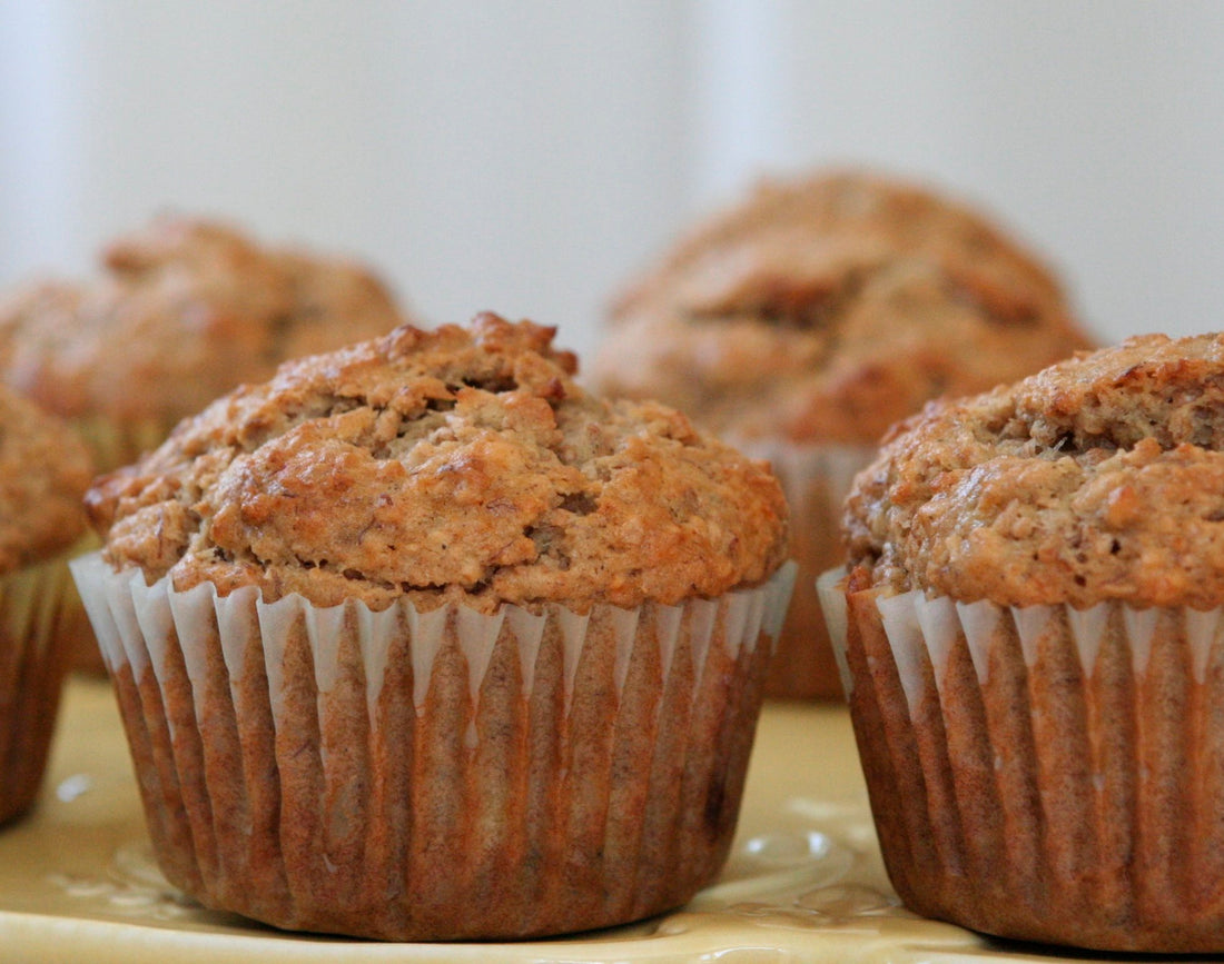 Banana Bran Nut Muffins