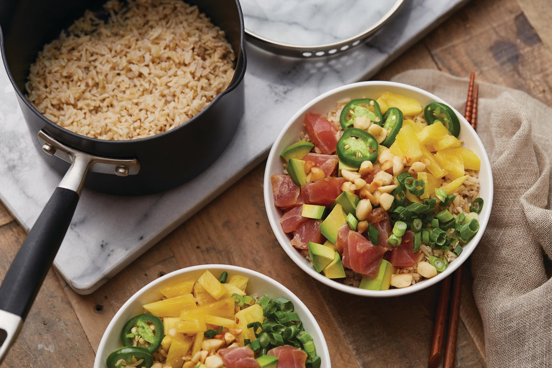 Ponzu Pineapple Poke Bowl