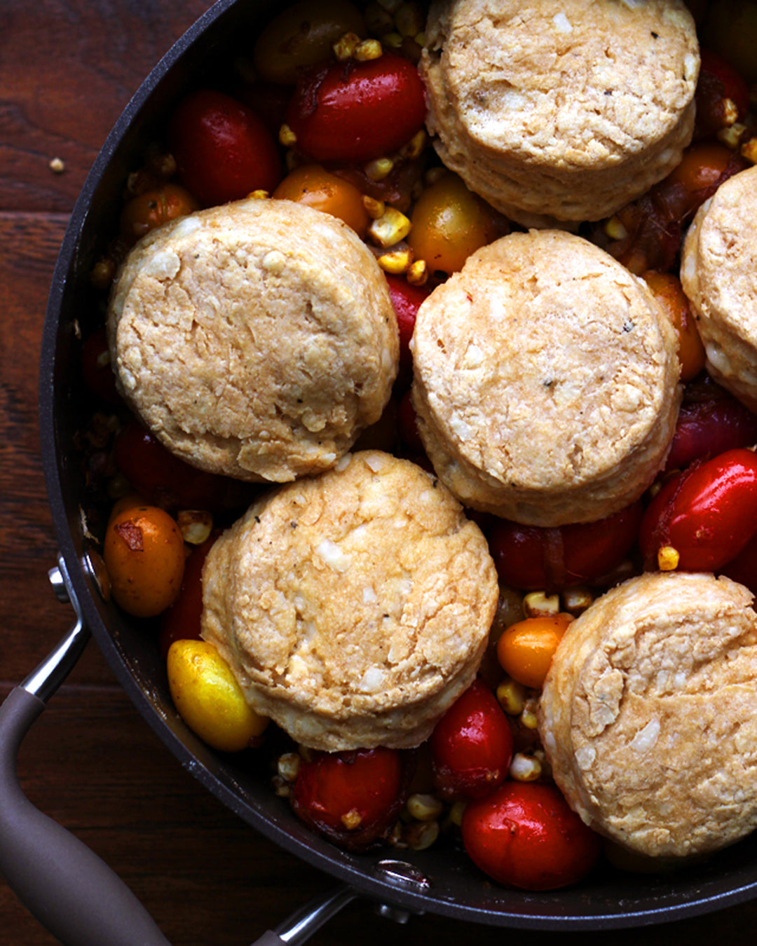 Spicy Fiesta Tomato Cobbler