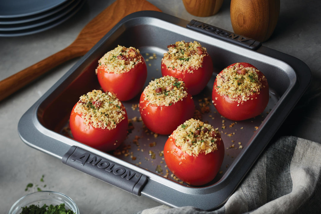 Gruyère and Pancetta Stuffed Tomatoes