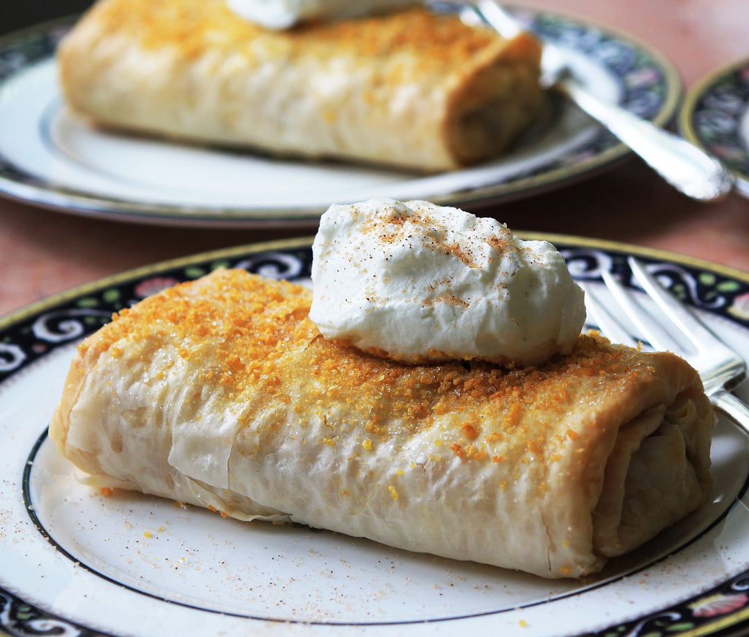 Individual Apple and Dried Cherry Strudel