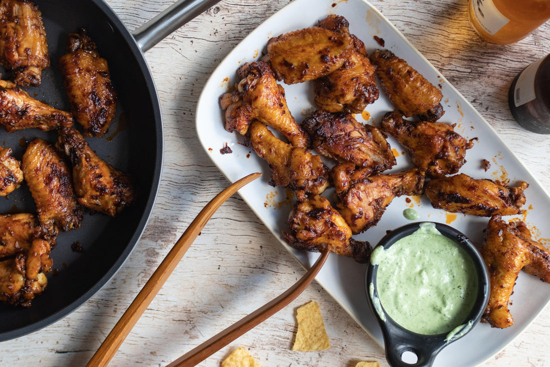 Peruvian Wings with Aji Verde