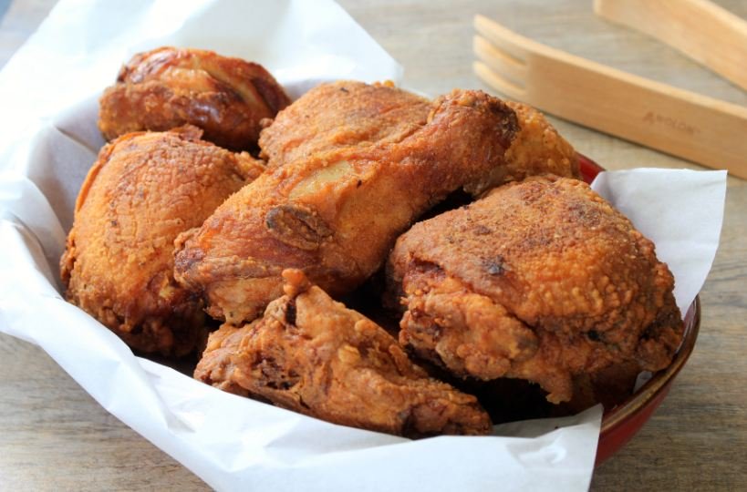 Lemon-Ginger Tea Brined Fried Chicken