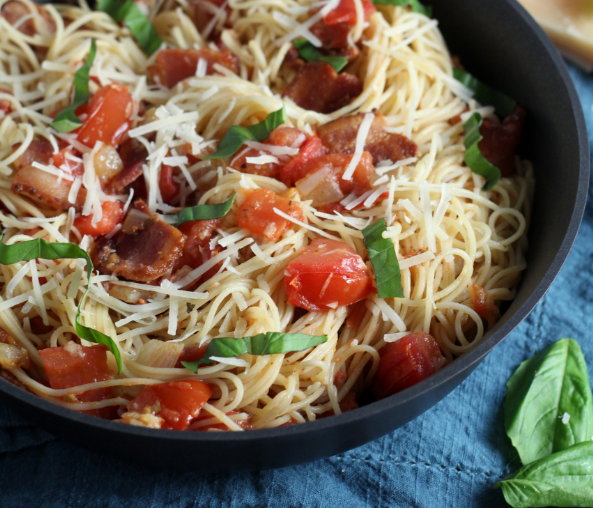 Tomato Bacon Capellini