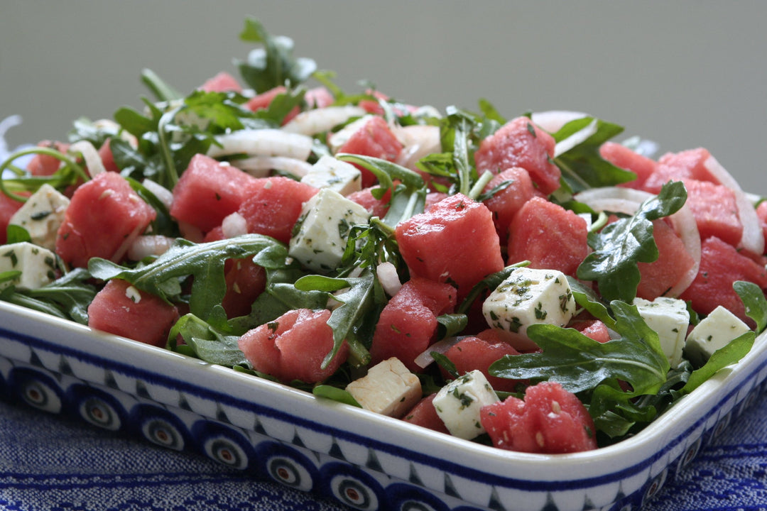 Watermelon, Arugula, and Herbed Feta Salad