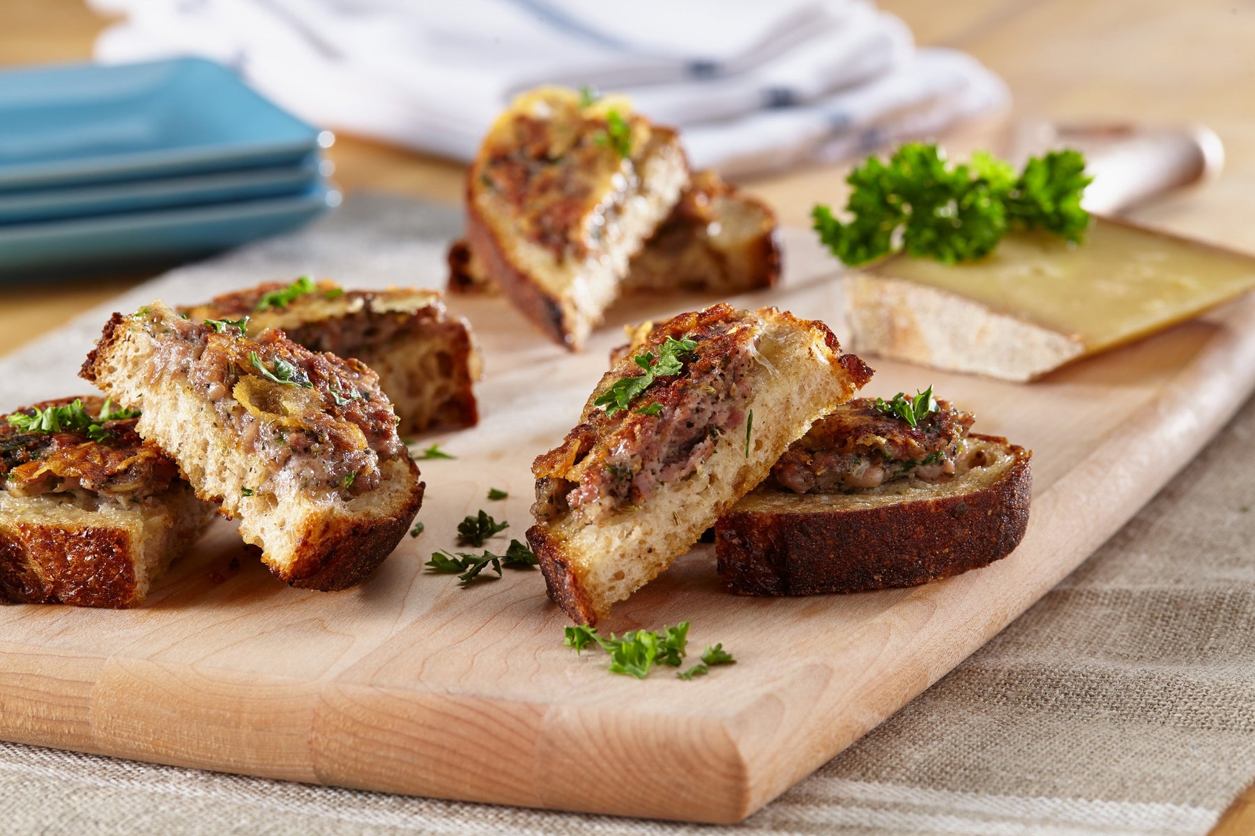 Crostini with Fennel Sausage