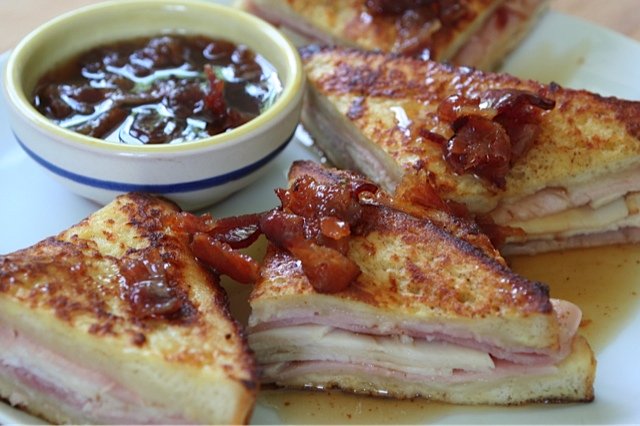 Monte Cristo Sandwich with Bacon-Maple Sauce
