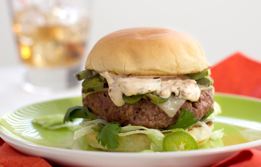Jalapeno Burger with Chipotle Mayonnaise