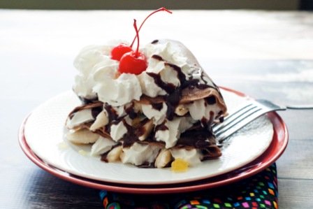 Banana Split Crepes