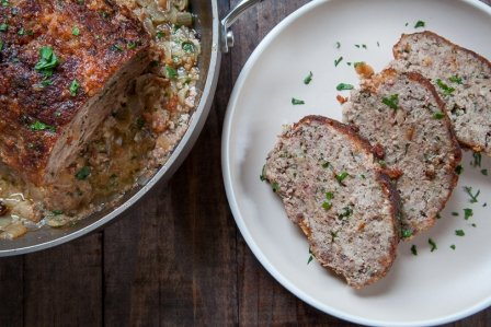 Polpettone, Italian Beef and Veal Meatloaf in Dry Vermouth