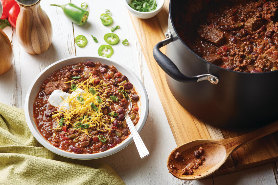 Chunky Three-Bean Beef Chili