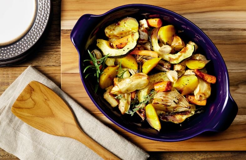 Balsamic Glazed Roasted Root Vegetables