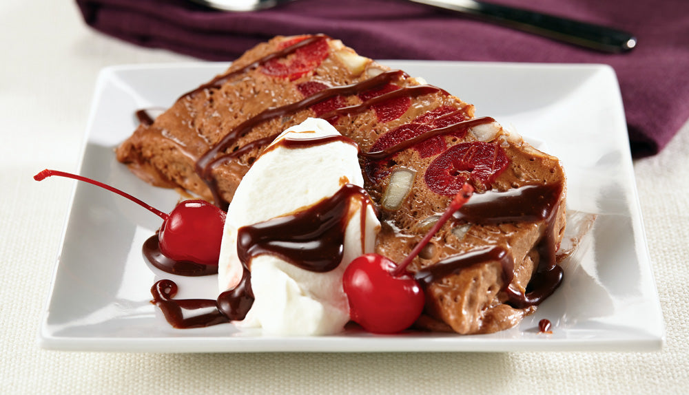 Frozen Chocolate Custard with Macadamia Nuts