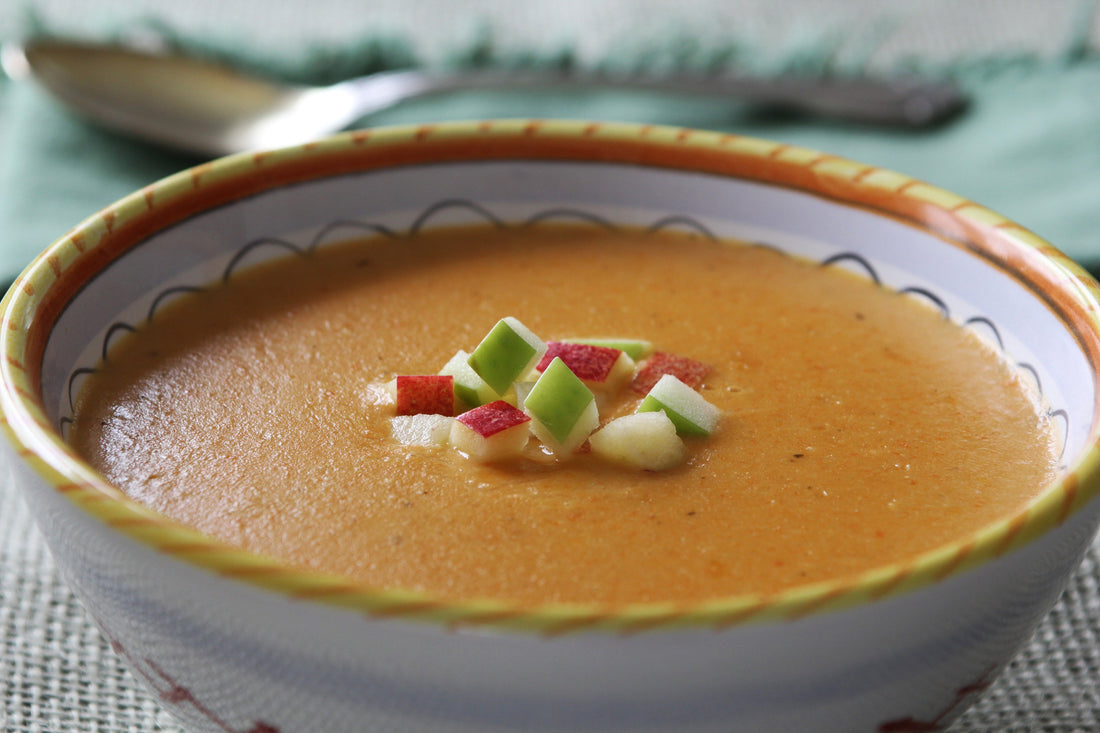 Cheddar Soup with Apple