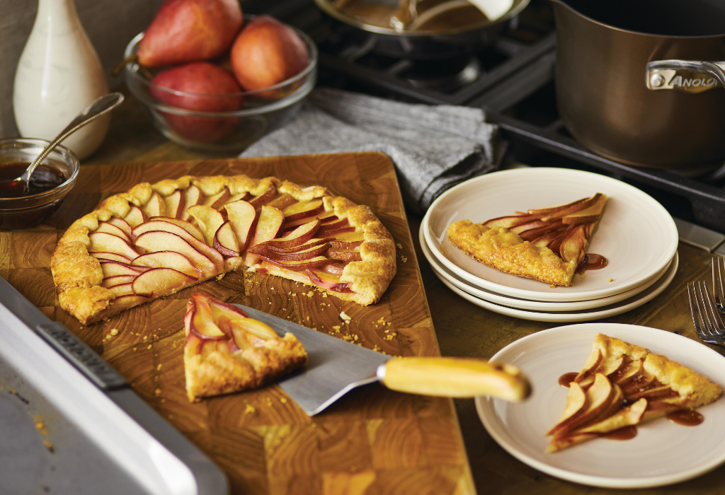 Pear Galette with Balsamic Cider Syrup