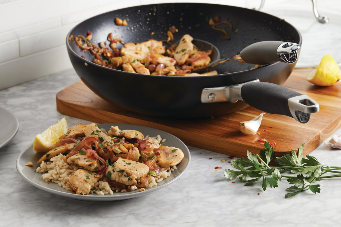 Chicken Scampi Over Rice