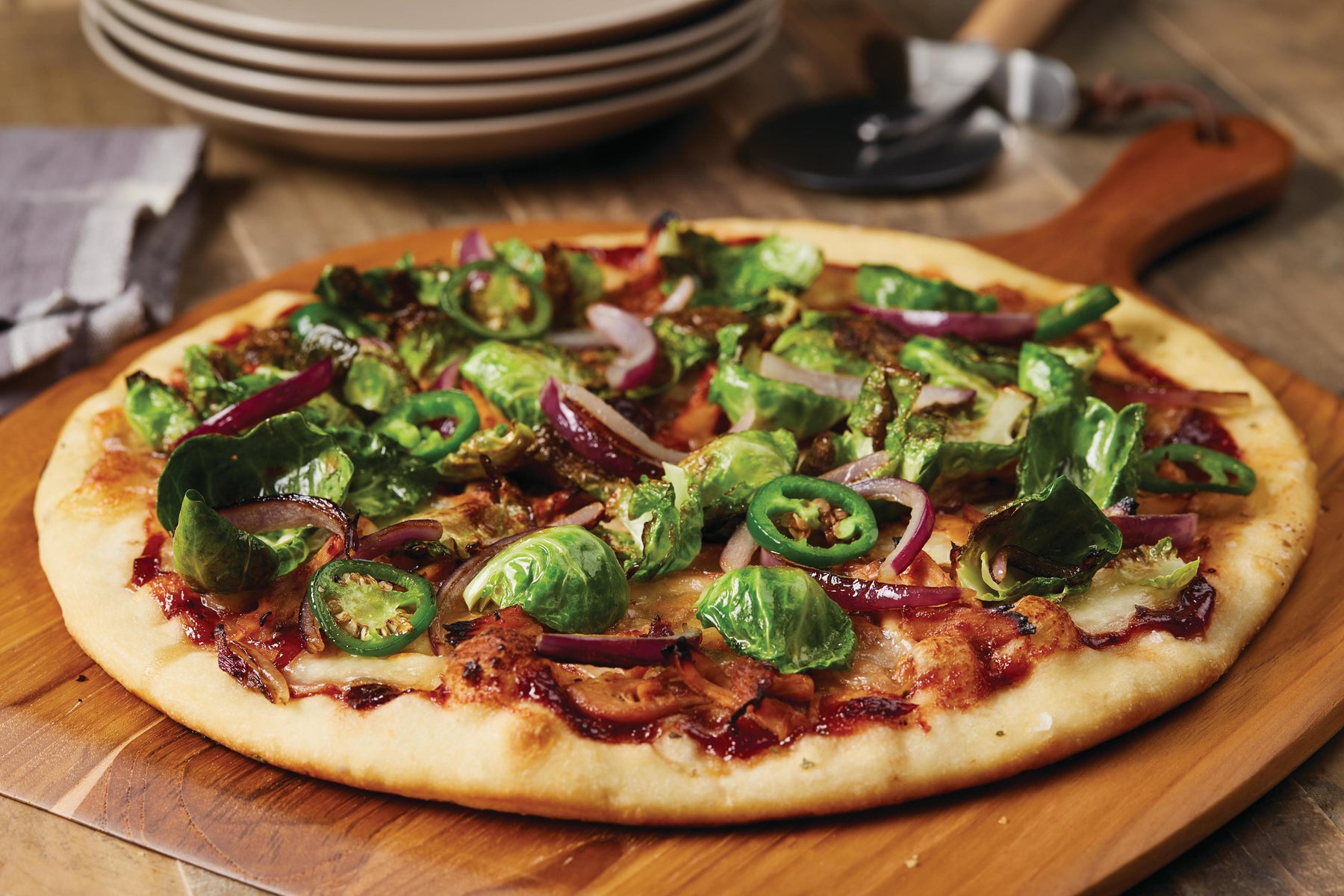 Cranberry BBQ Turkey Pizza