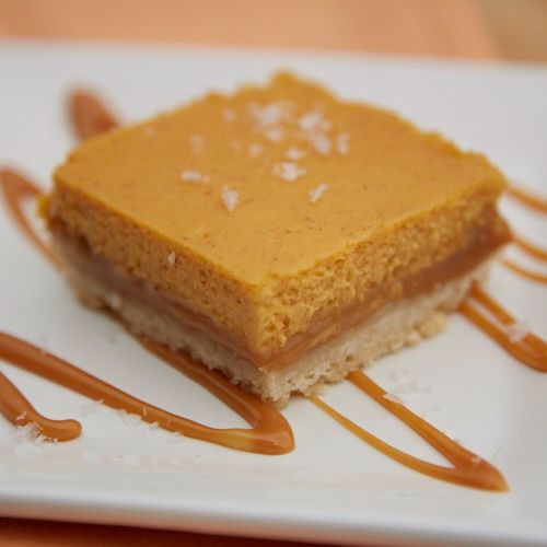 Caramel-Pumpkin Cheesecake Squares
