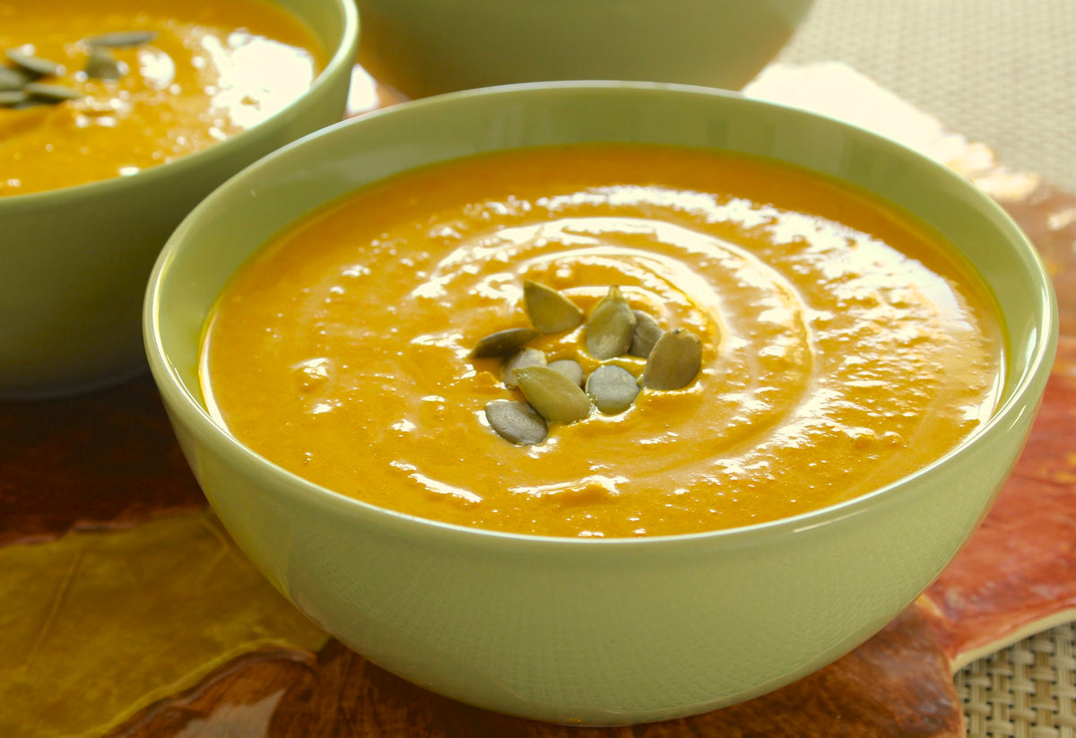 Curried Roasted Kabocha Squash Soup