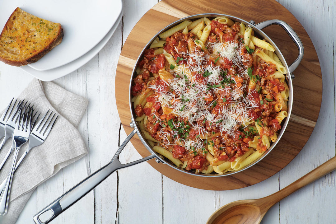 Penne with Turkey Tomato Ragu