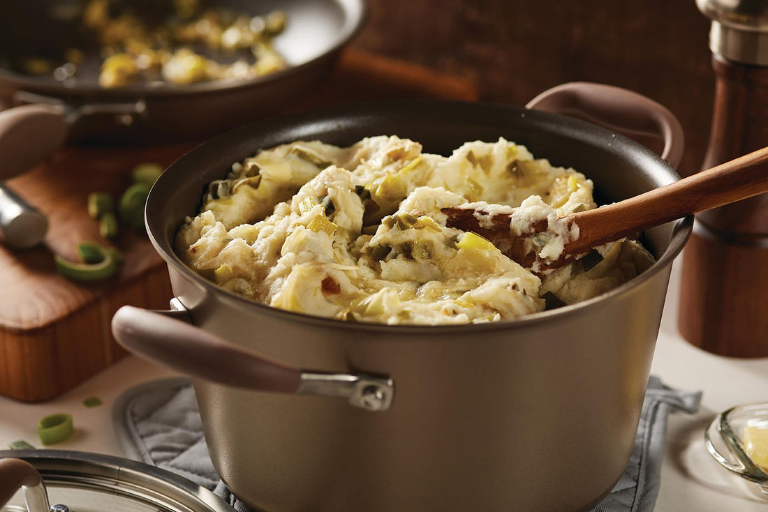 Leek and Caramelized Onion Mashed Potatoes