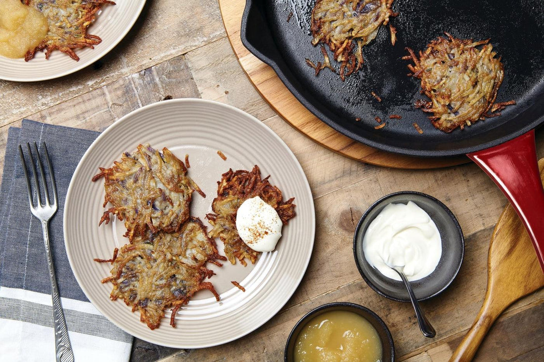Blue Potato-Two Potato Latkes