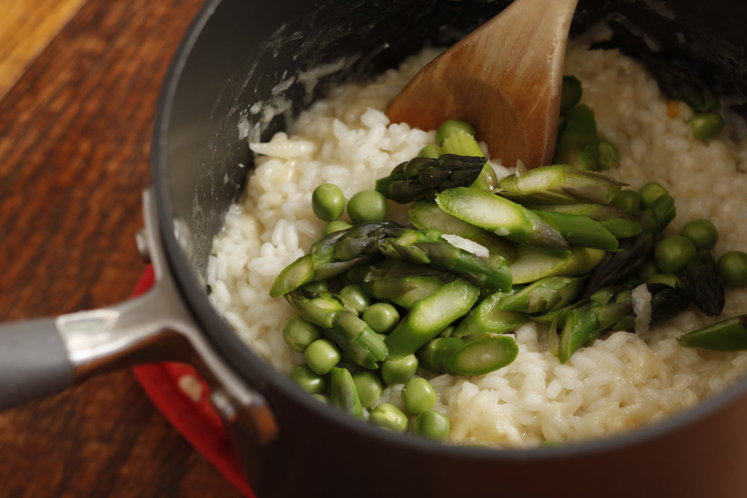 Asparagus and Pea Risotto