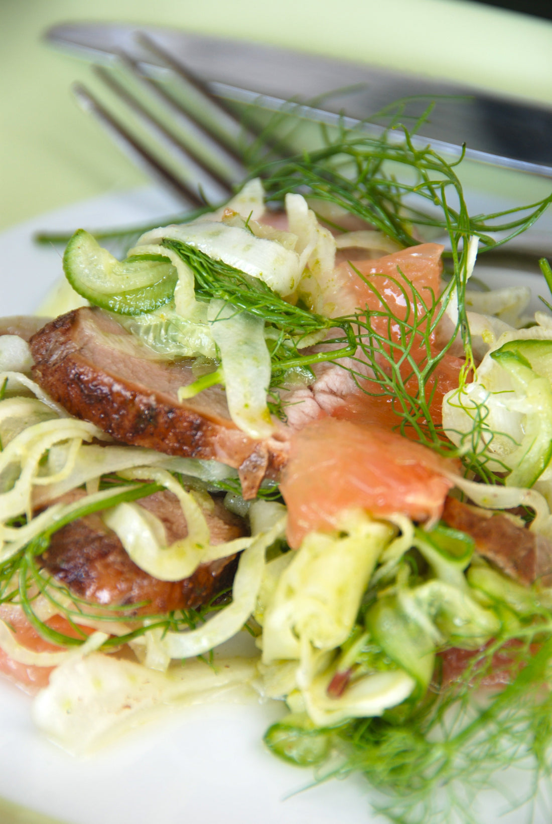 Five Spice Pork Loin with Fennel Citrus Salad