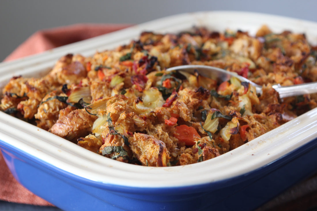 Whole Wheat, Fennel, Sun-Dried Tomato and Basil Stuffing