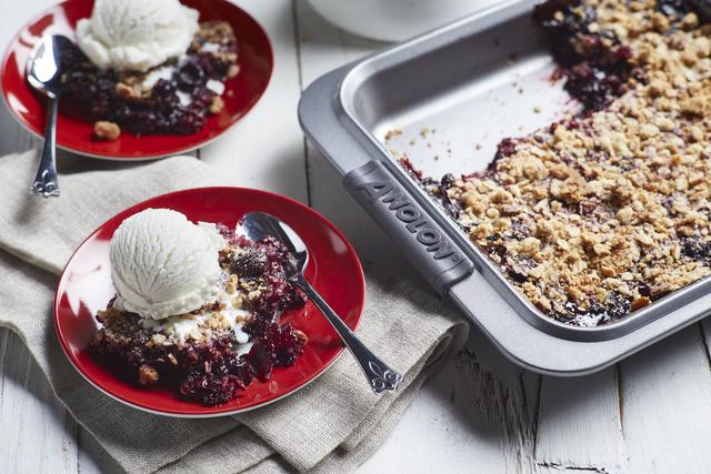 Blackberry Lemon Pecan Crisp