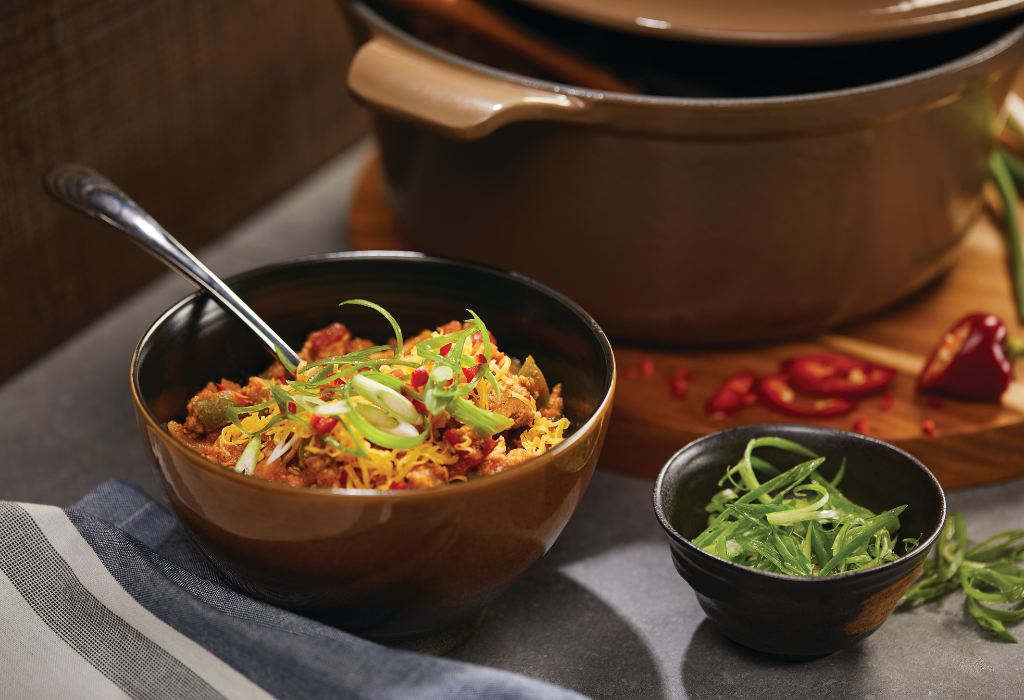 Hearty Ancho, Turkey and Pumpkin Chili