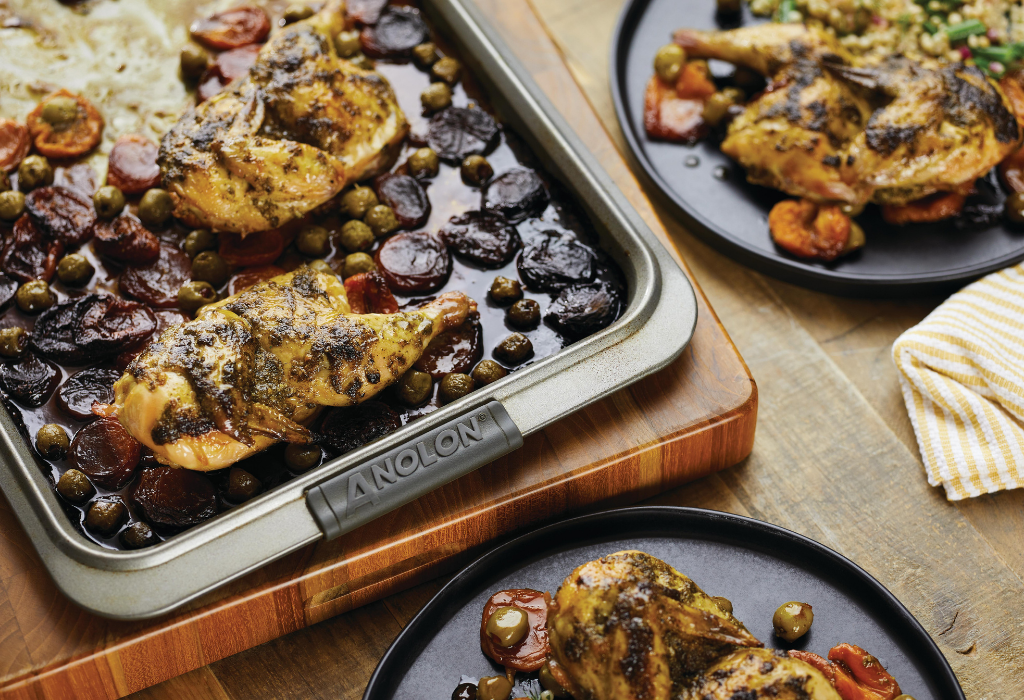 Sephardic Moroccan Cornish Hens with Olives and Apricots
