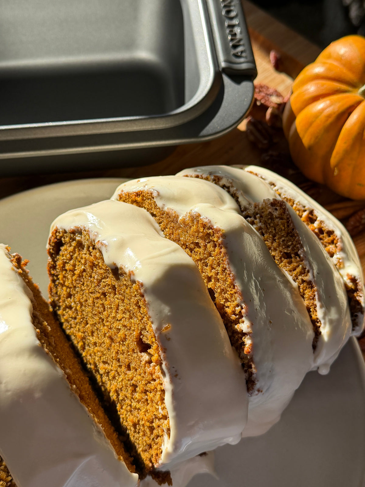 Brown Butter Maple Pumpkin Loaf