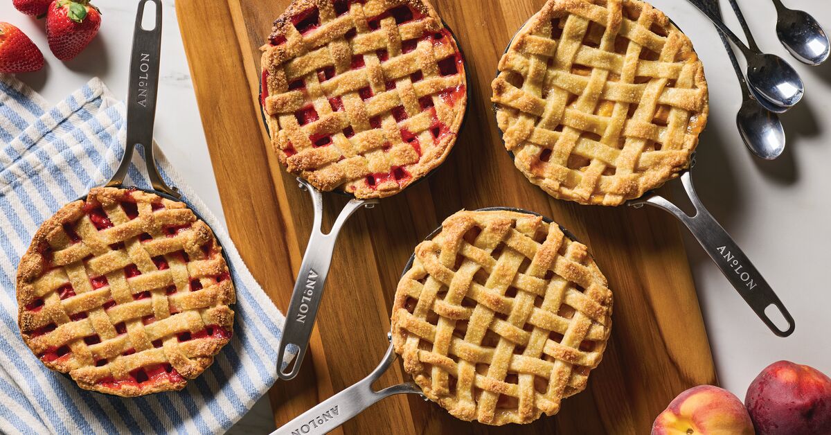 Mini Strawberry Skillet Pie