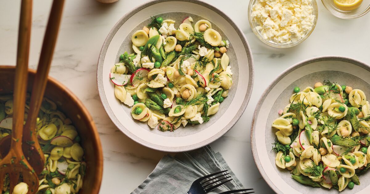 Spring Pasta Salad with Lemon-Dijon Dressing