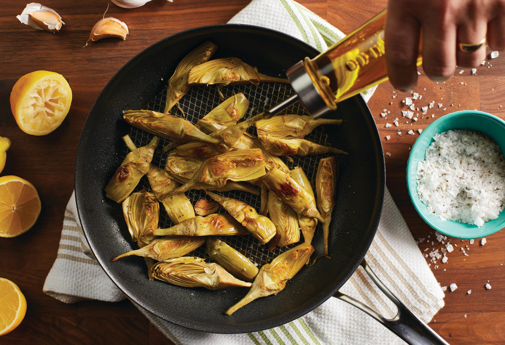 Sautéed Baby Artichokes with Lemon