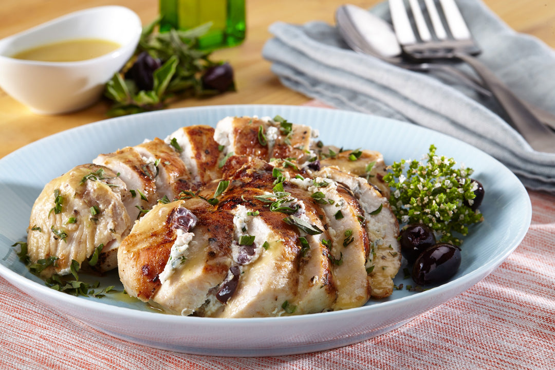 Chicken Breast Stuffed with Goat Cheese and Olives