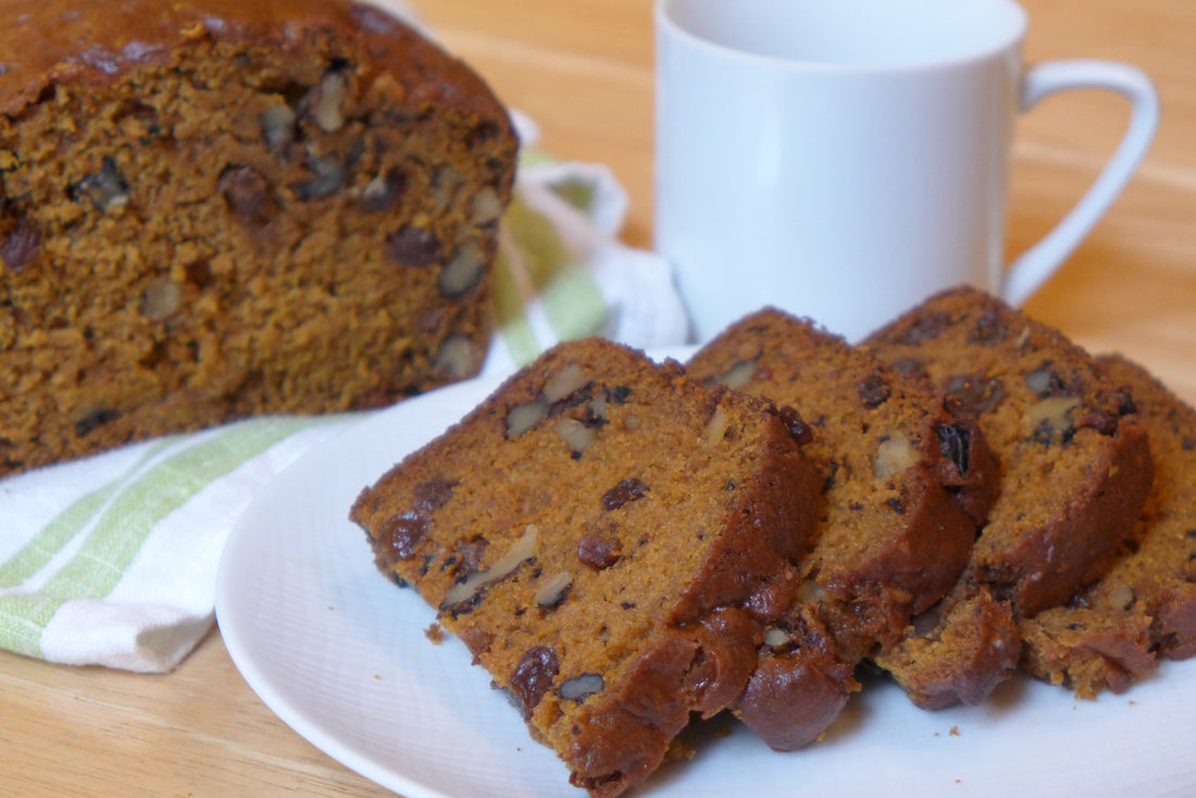 Spiced Pumpkin Raisin Bread