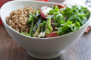 Radish and Asparagus Wild Rice Salad