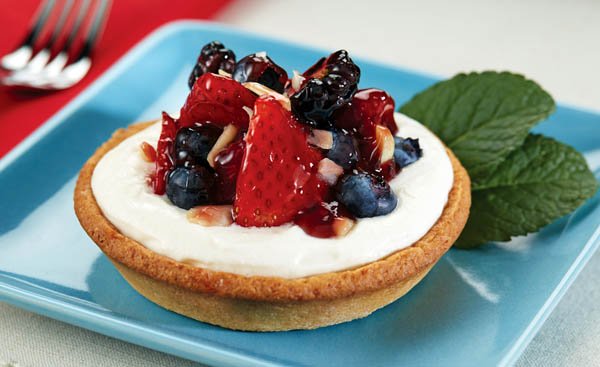 Macadamia, Ricotta, and Berry Tarts