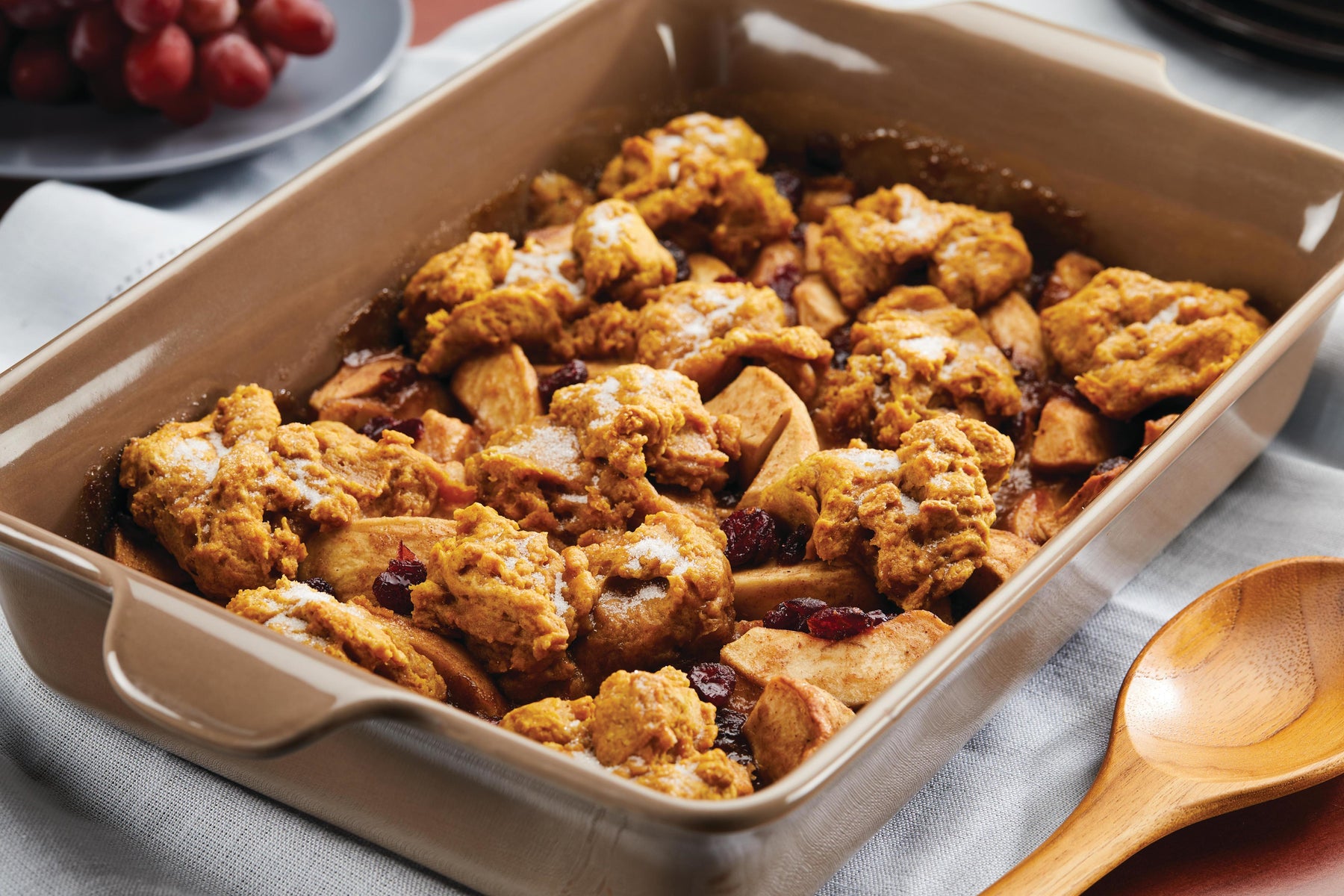 Apple Cranberry Cobbler with Pumpkin Biscuits