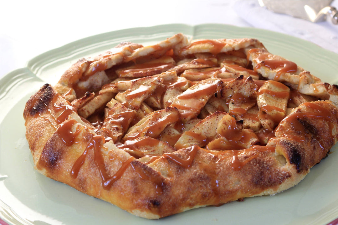 Rustic Apple Tart with Riesling-Caramel Sauce